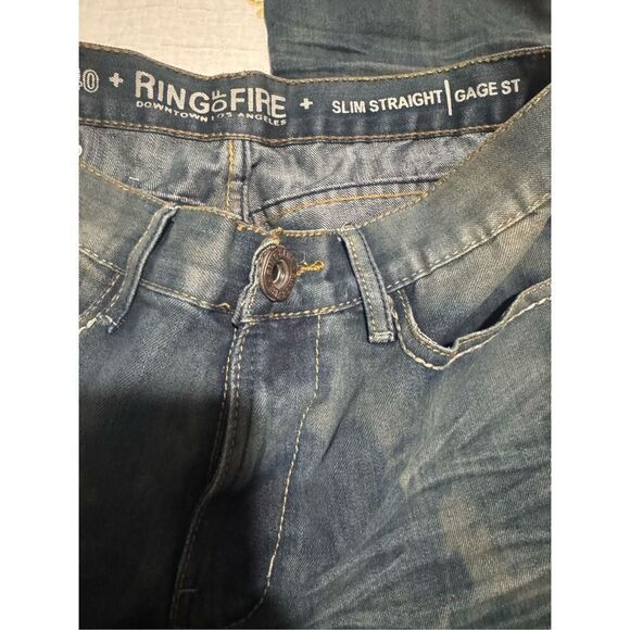 Ring of Fire slim straight Gage st jeans 32x34 - Picture 5 of 10